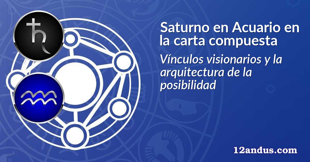 Saturno en Acuario en la carta compuesta