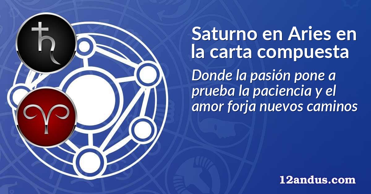 Saturno en Aries en la carta compuesta