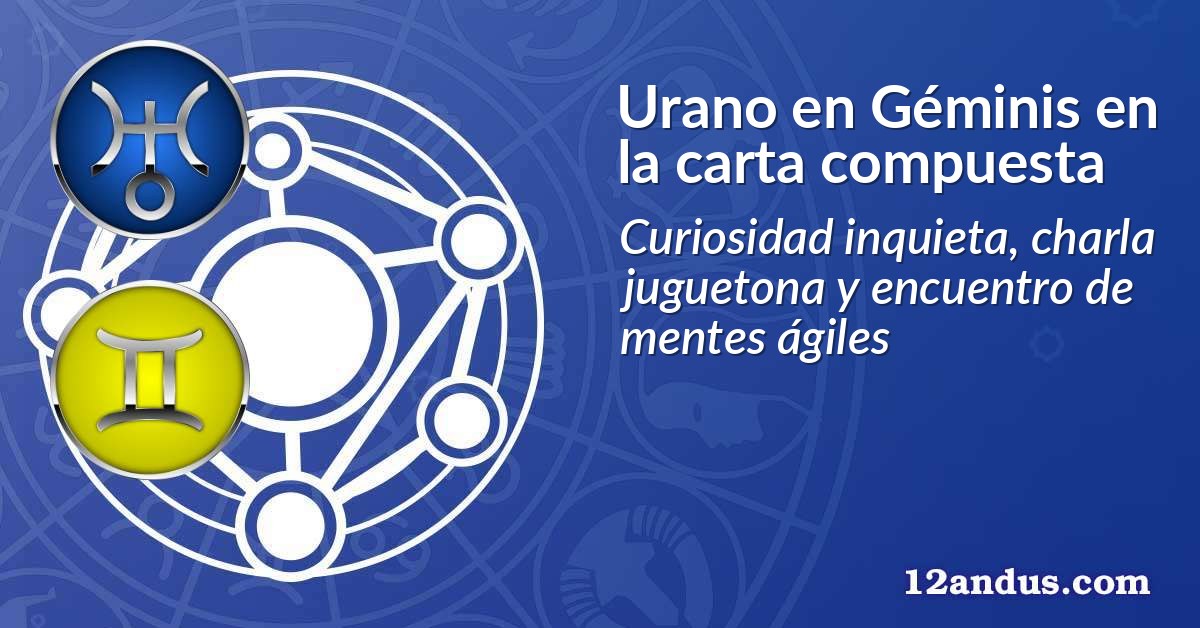 Urano en Géminis en la carta compuesta
