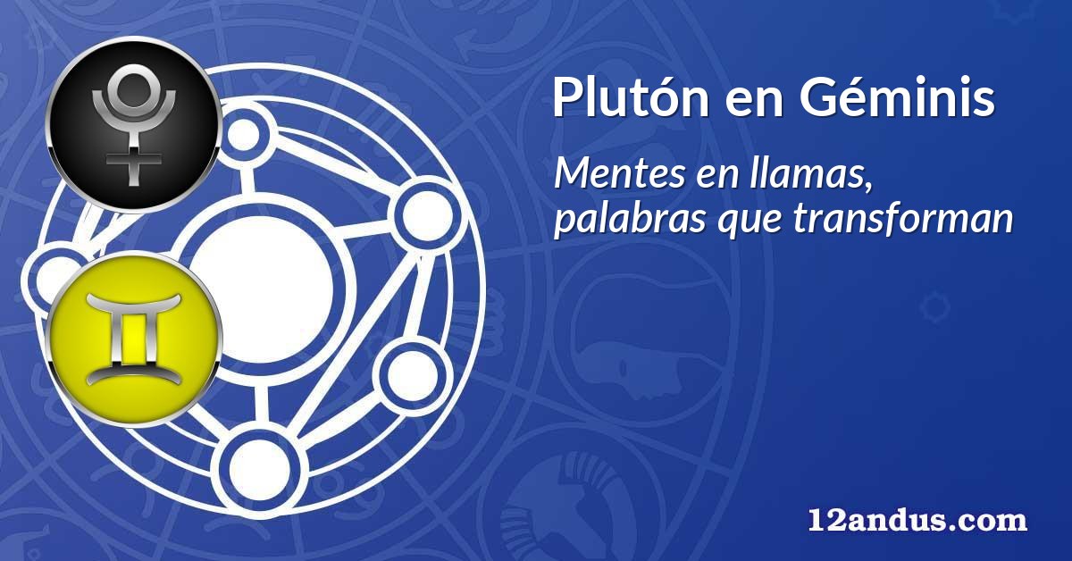 Plutón en Géminis
