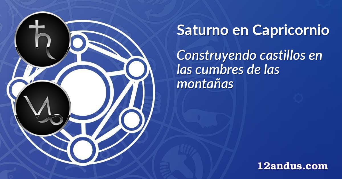 Saturno en Capricornio