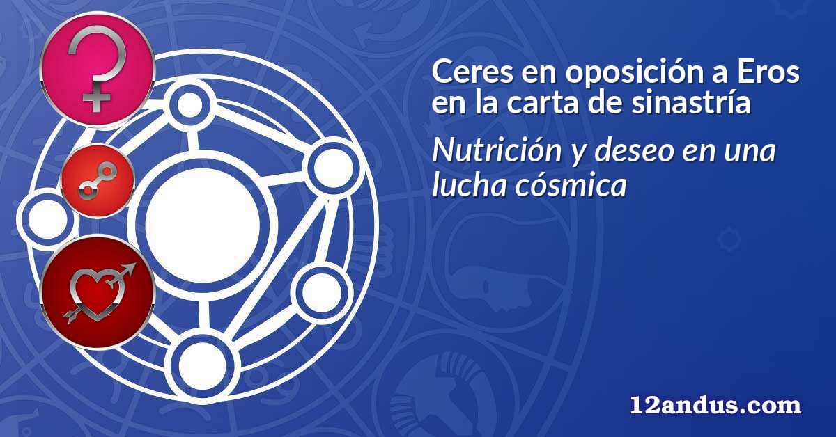 Ceres en oposición a Eros en la carta de sinastría