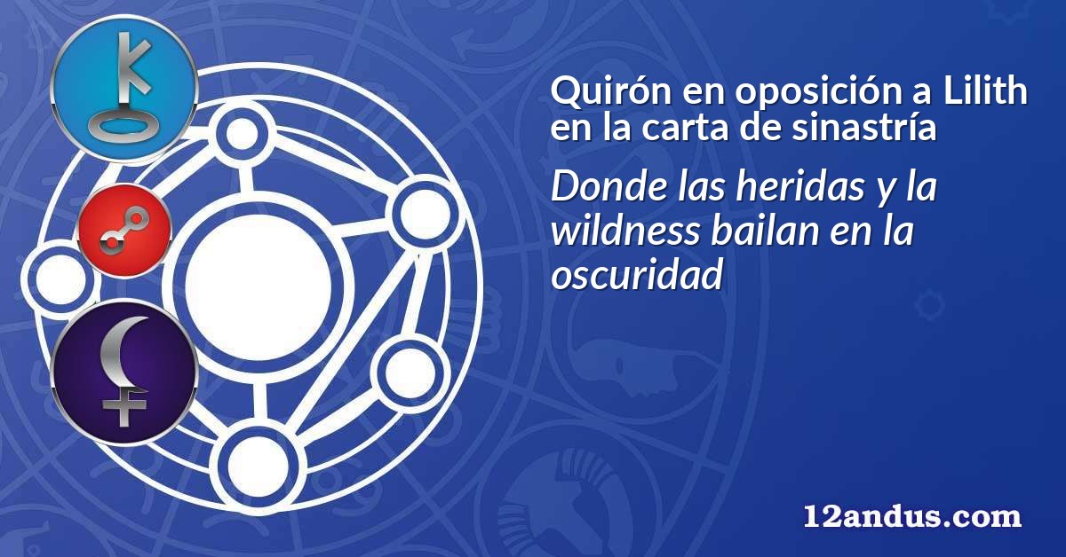 Quirón en oposición a Lilith en la carta de sinastría