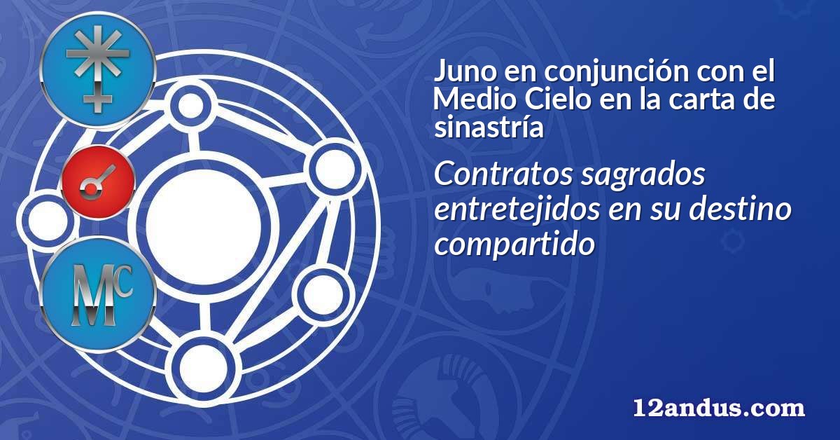Juno en conjunción con el Medio Cielo en la carta de sinastría