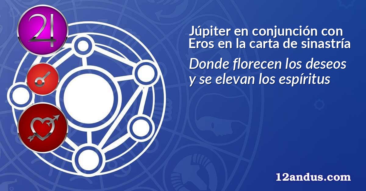 Júpiter en conjunción con Eros en la carta de sinastría