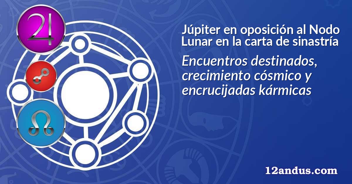 Júpiter en oposición al Nodo Lunar en la carta de sinastría