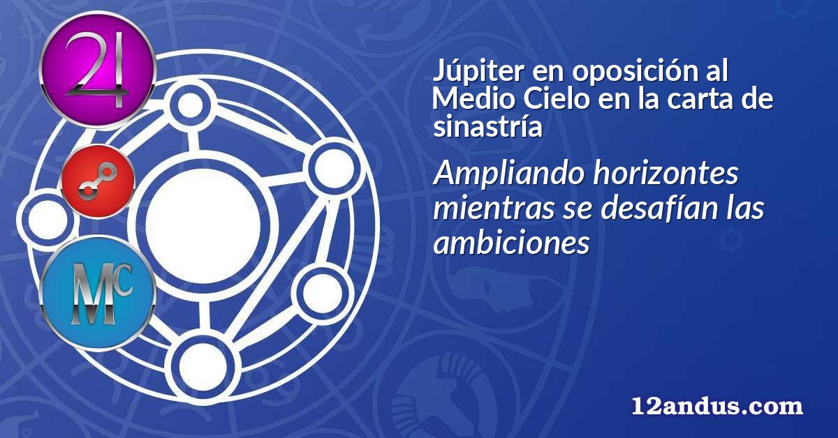 Júpiter en oposición al Medio Cielo en la carta de sinastría