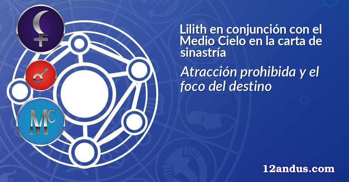 Lilith en conjunción con el Medio Cielo en la carta de sinastría