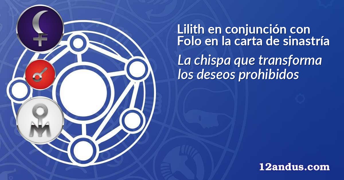 Lilith en conjunción con Folo en la carta de sinastría