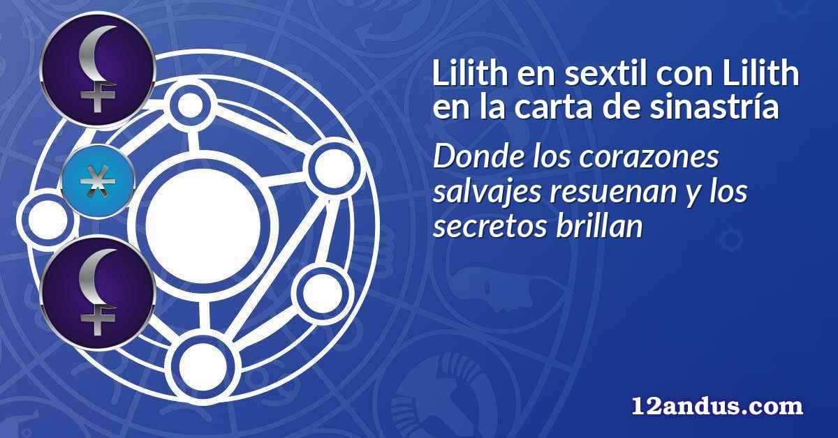 Lilith en sextil con Lilith en la carta de sinastría