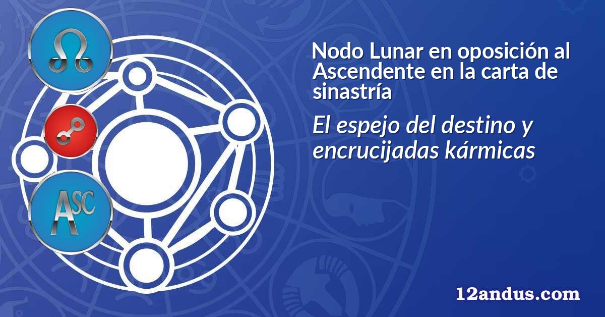 Nodo Lunar en oposición al Ascendente en la carta de sinastría