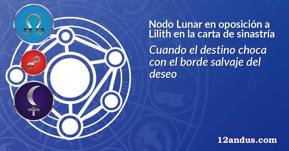 Nodo Lunar en oposición a Lilith en la carta de sinastría