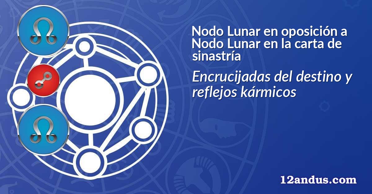 Nodo Lunar en oposición a Nodo Lunar en la carta de sinastría