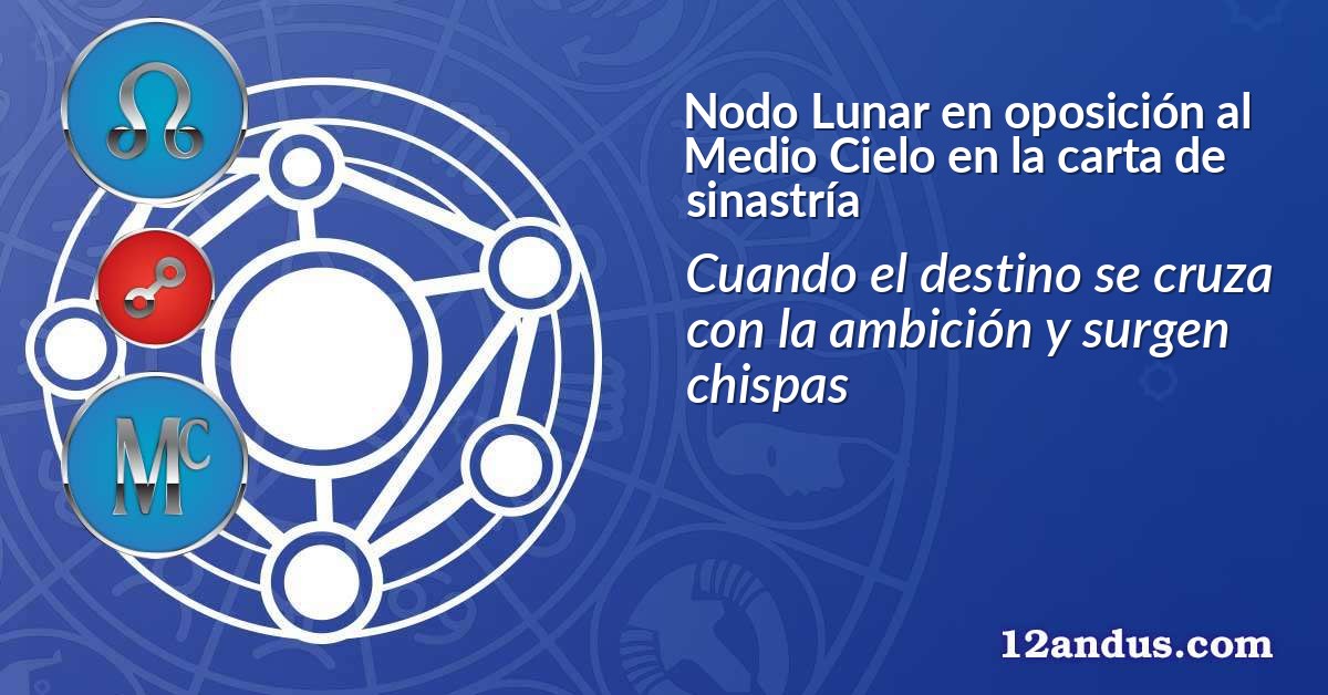 Nodo Lunar en oposición al Medio Cielo en la carta de sinastría