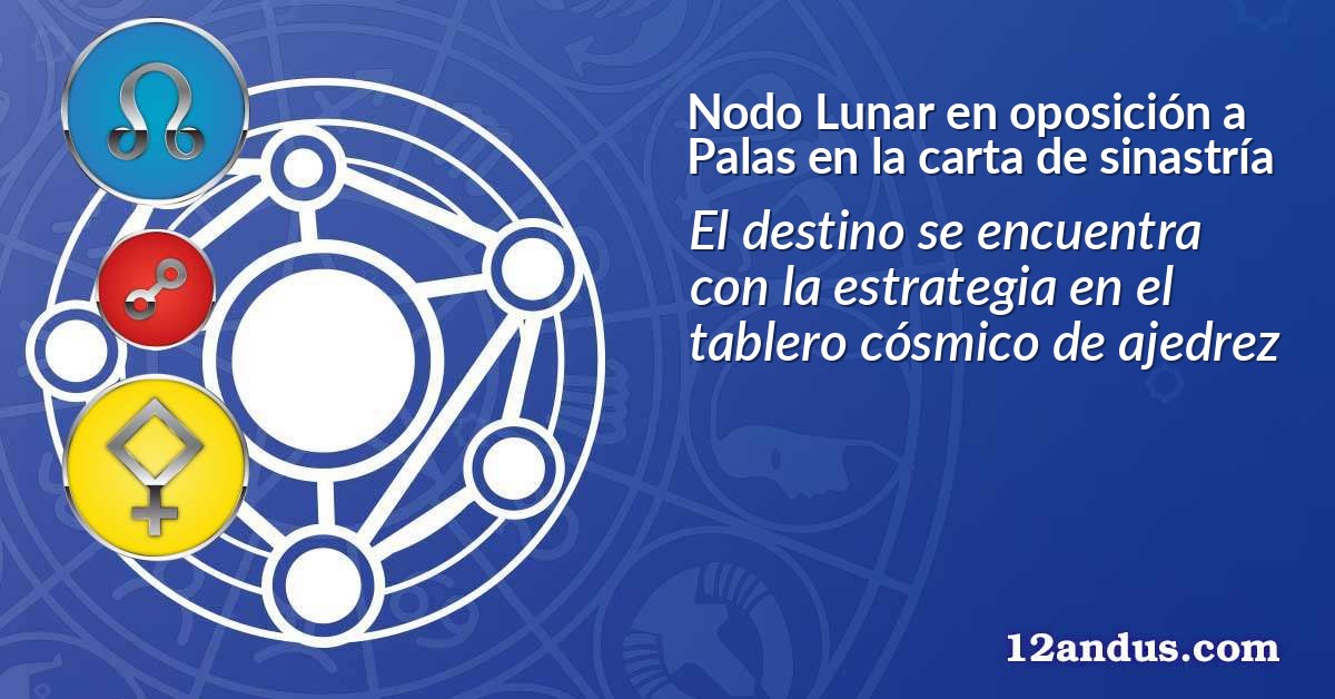 Nodo Lunar en oposición a Palas en la carta de sinastría