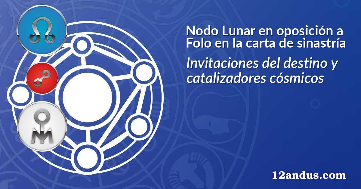 Nodo Lunar en oposición a Folo en la carta de sinastría