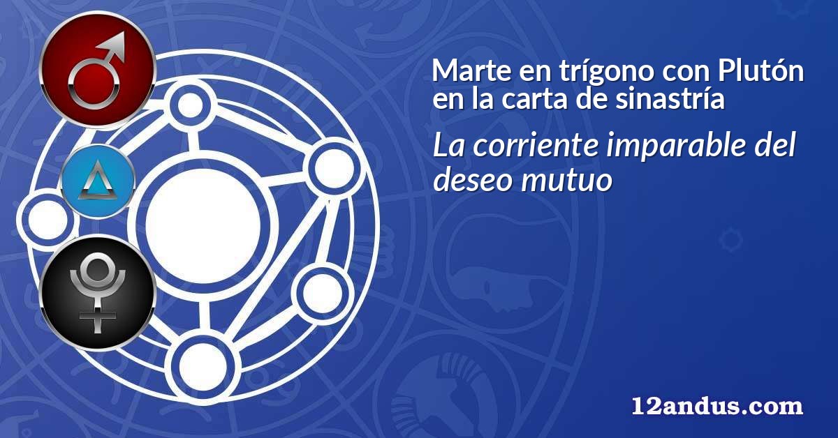 Marte en trígono con Plutón en la carta de sinastría