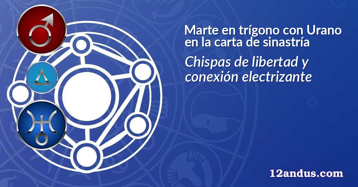 Marte en trígono con Urano en la carta de sinastría