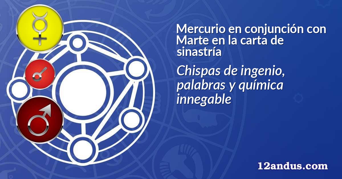 Mercurio en conjunción con Marte en la carta de sinastría