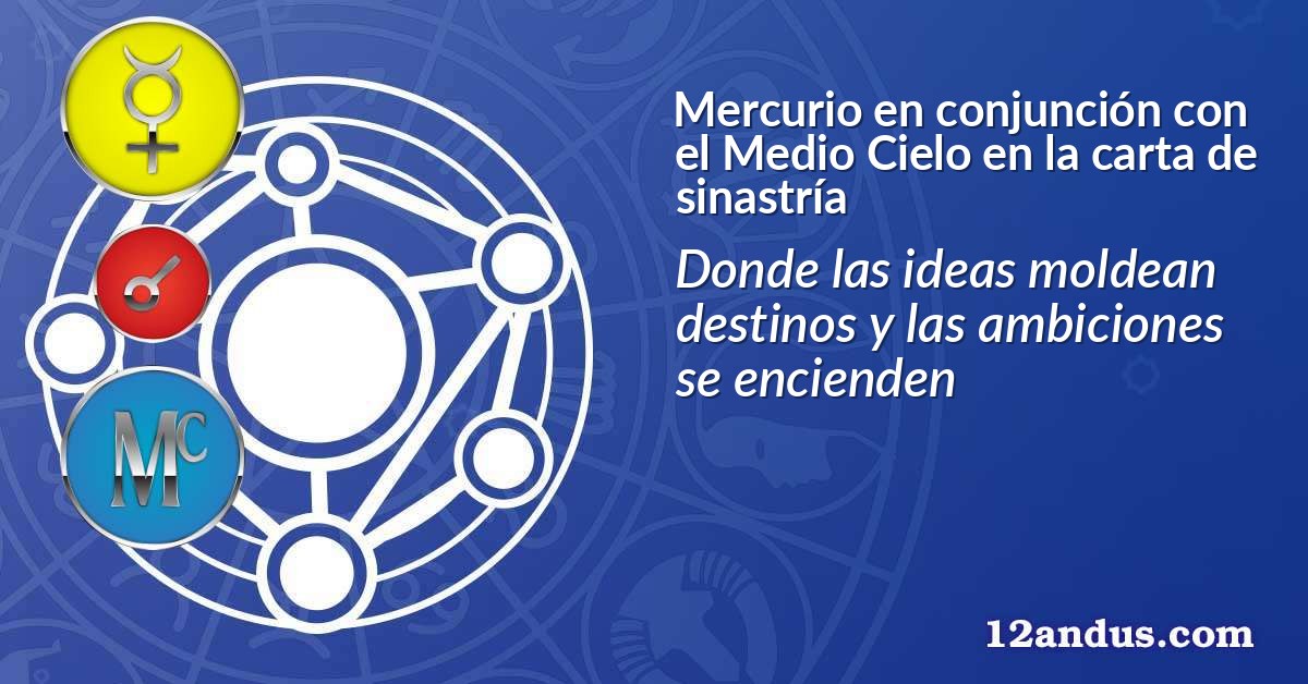 Mercurio en conjunción con el Medio Cielo en la carta de sinastría