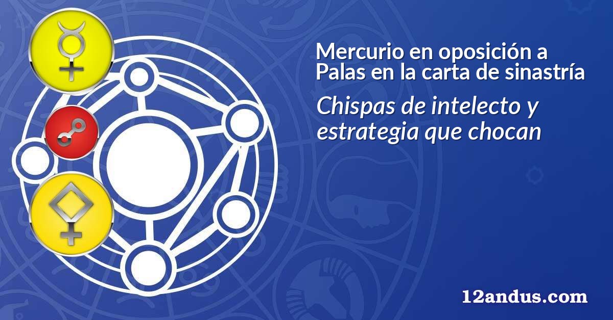 Mercurio en oposición a Palas en la carta de sinastría
