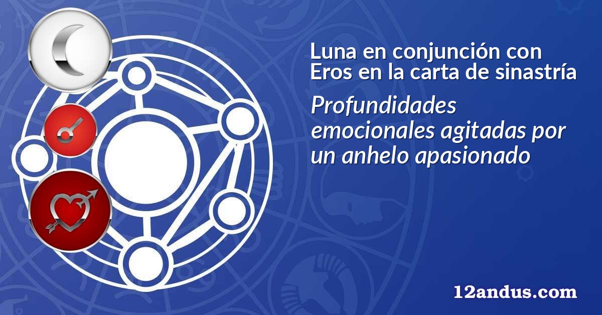 Luna en conjunción con Eros en la carta de sinastría