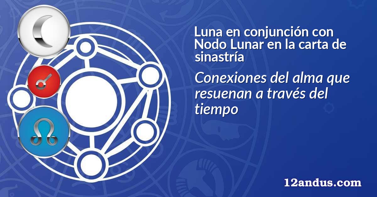 Luna en conjunción con Nodo Lunar en la carta de sinastría