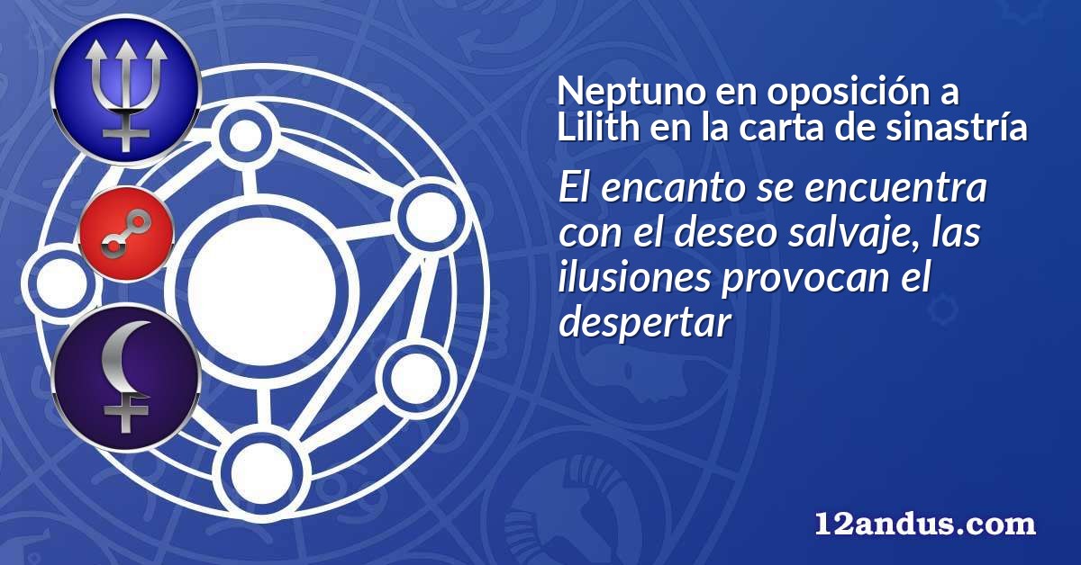 Neptuno en oposición a Lilith en la carta de sinastría