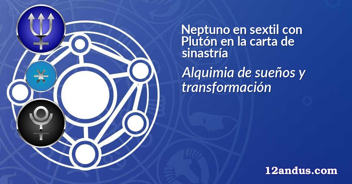 Neptuno en sextil con Plutón en la carta de sinastría