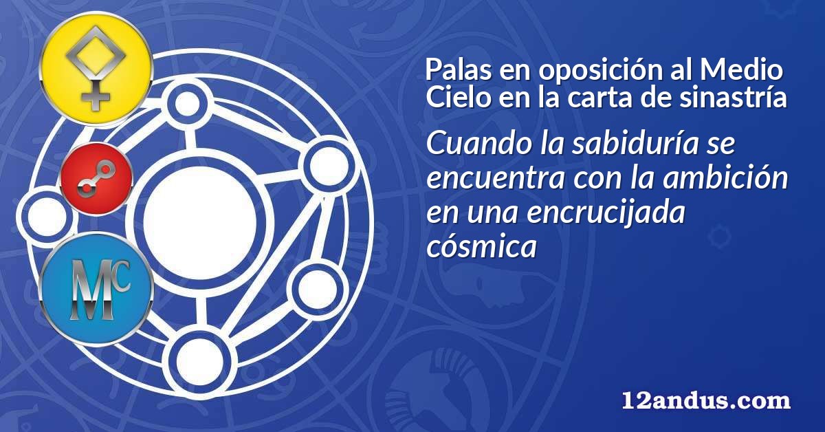 Palas en oposición al Medio Cielo en la carta de sinastría