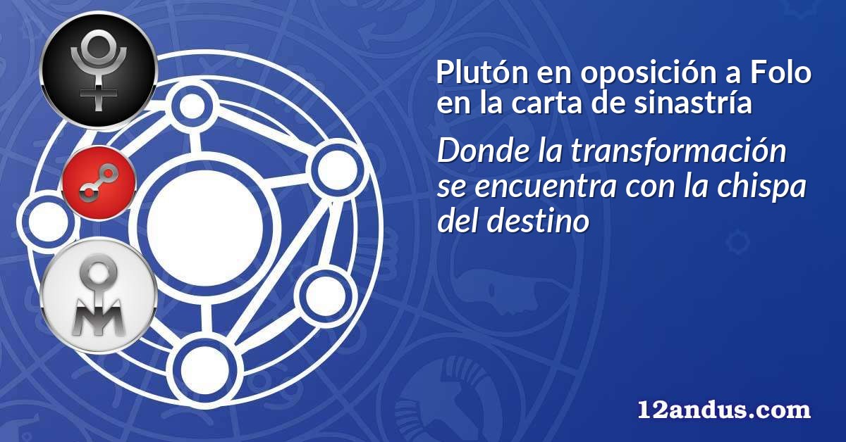 Plutón en oposición a Folo en la carta de sinastría