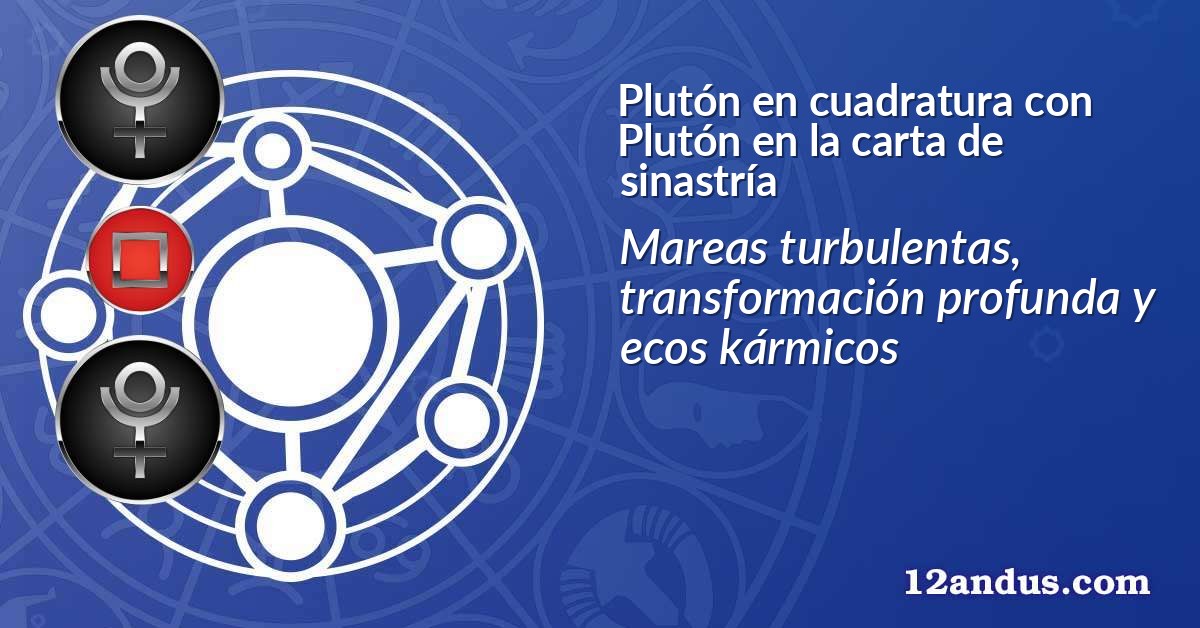 Plutón en cuadratura con Plutón en la carta de sinastría