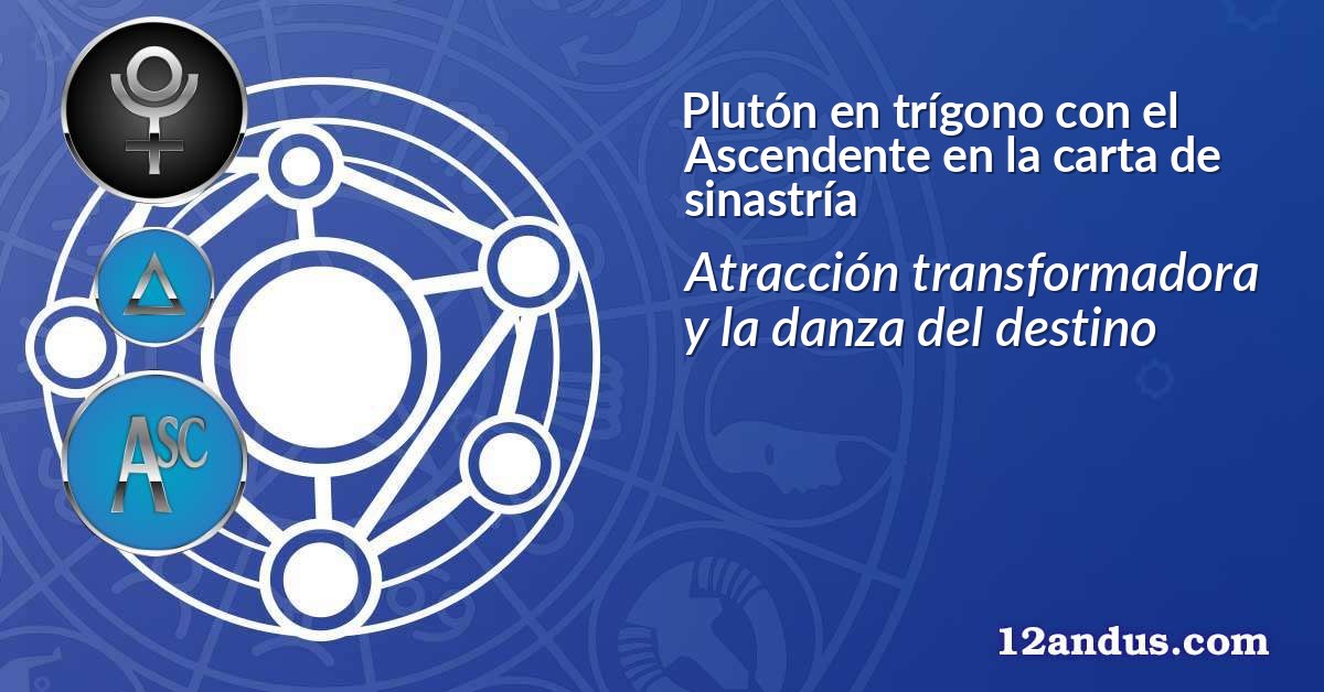 Plutón en trígono con el Ascendente en la carta de sinastría