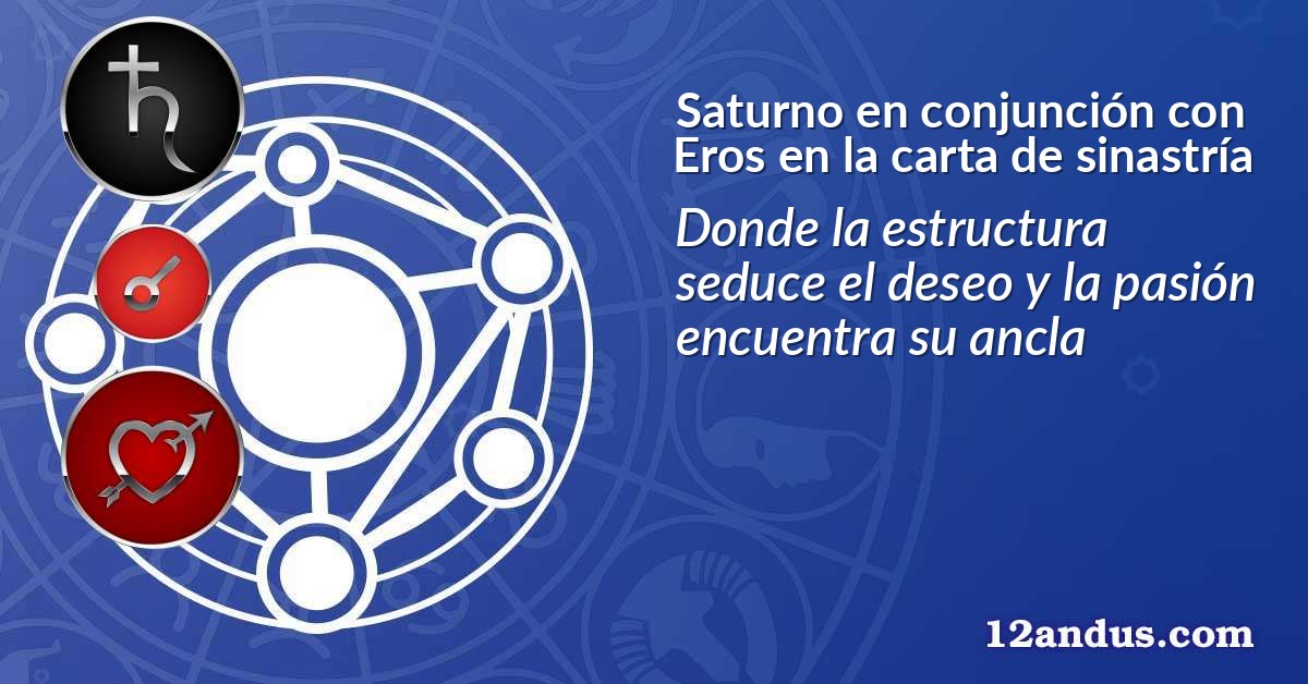 Saturno en conjunción con Eros en la carta de sinastría
