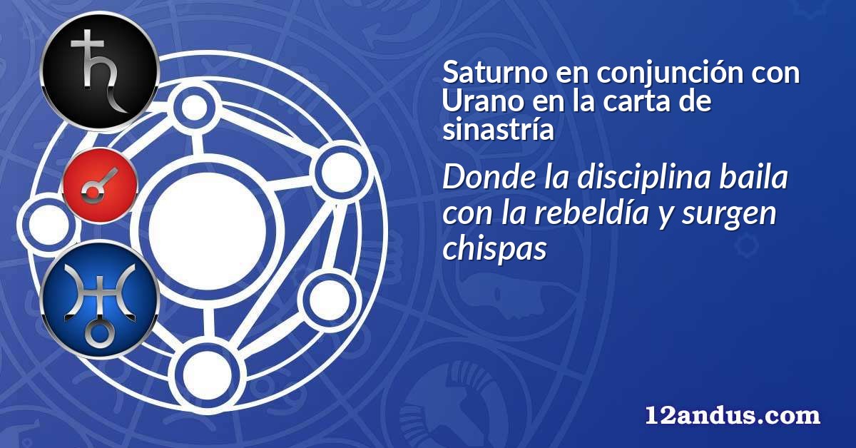 Saturno en conjunción con Urano en la carta de sinastría