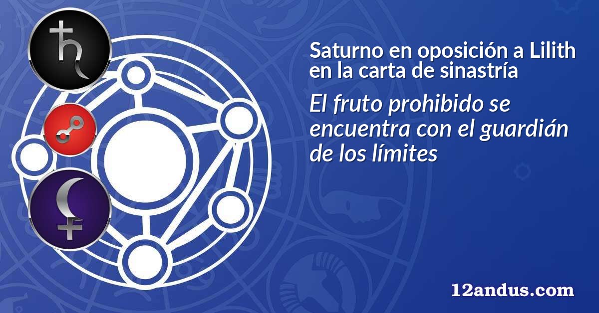 Saturno en oposición a Lilith en la carta de sinastría