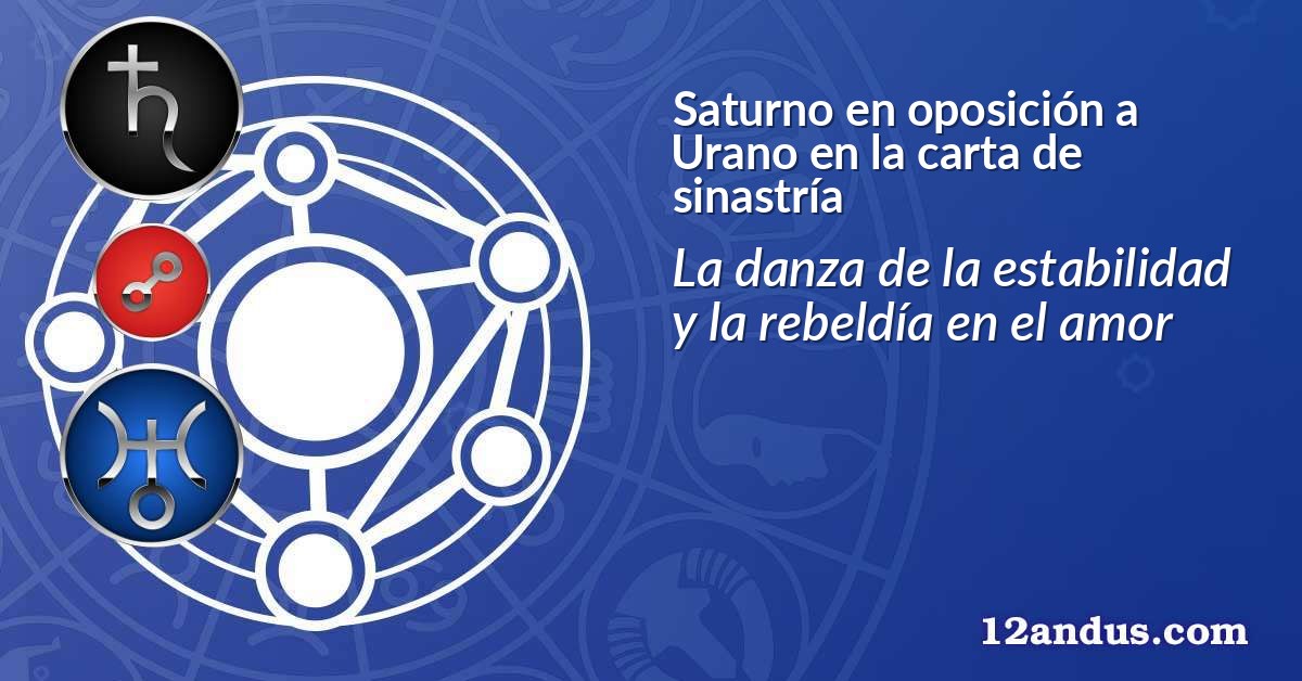 Saturno en oposición a Urano en la carta de sinastría