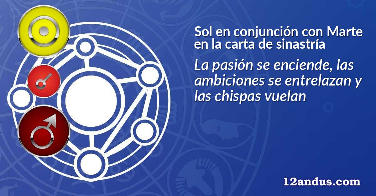 Sol en conjunción con Marte en la carta de sinastría