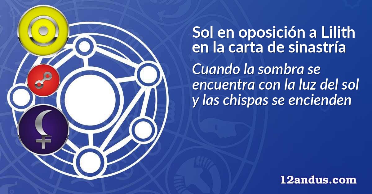Sol en oposición a Lilith en la carta de sinastría
