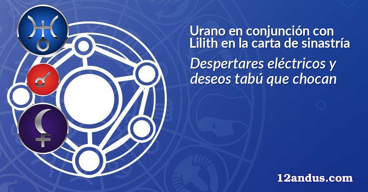 Urano en conjunción con Lilith en la carta de sinastría