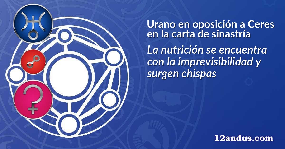 Urano en oposición a Ceres en la carta de sinastría