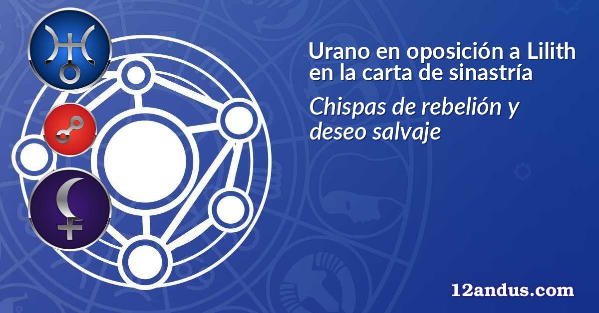 Urano en oposición a Lilith en la carta de sinastría