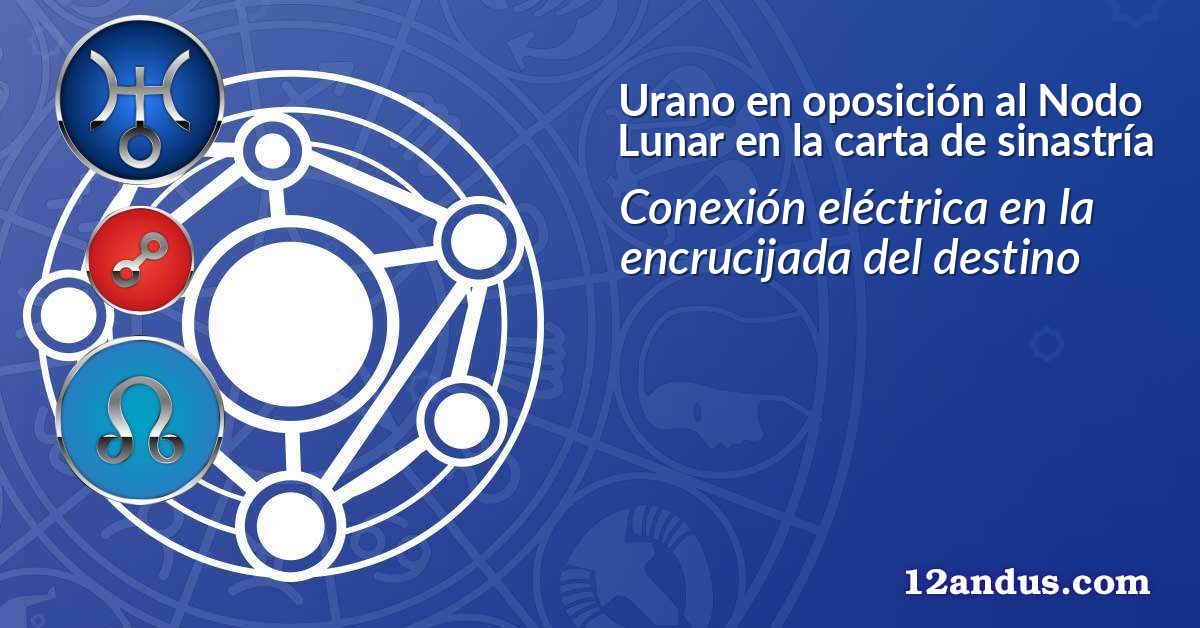 Urano en oposici&oacute;n al Nodo Lunar en la carta de sinastr&iacute;a