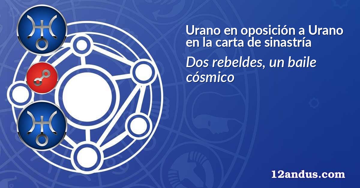 Urano en oposición a Urano en la carta de sinastría