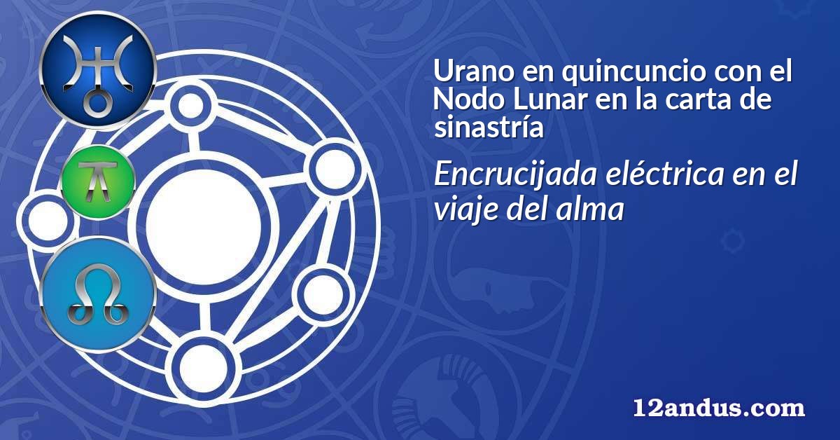Urano en quincuncio con el Nodo Lunar en la carta de sinastría