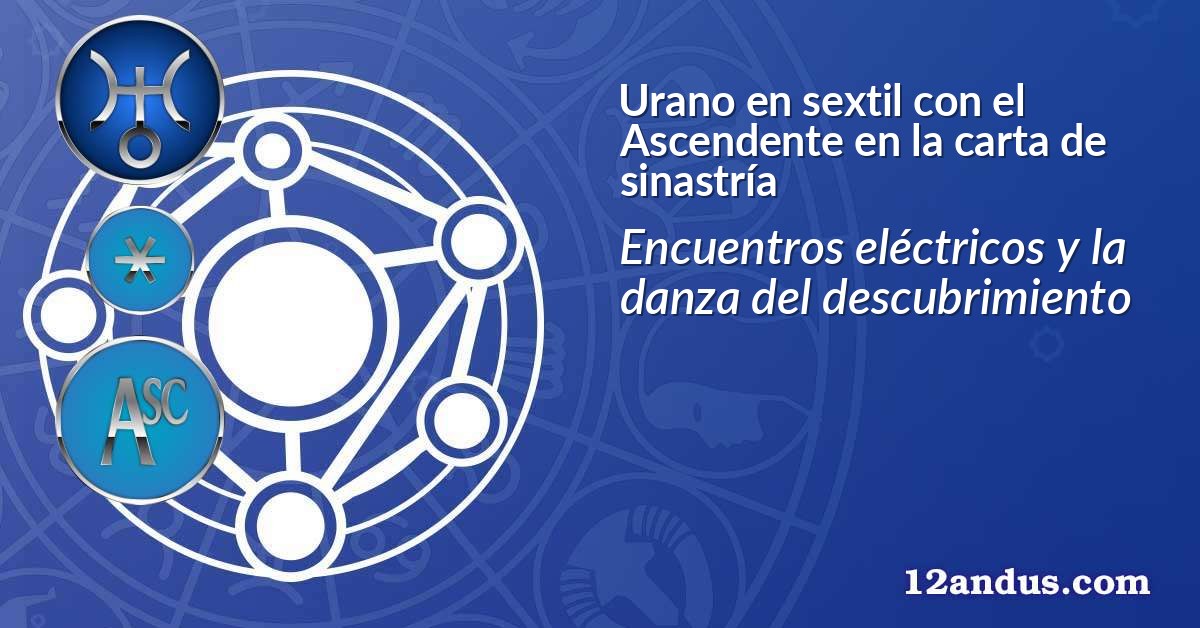 Urano en sextil con el Ascendente en la carta de sinastría