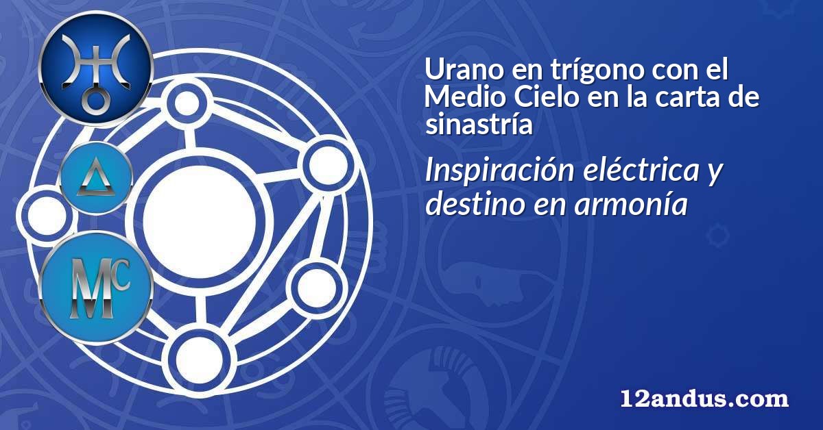 Urano en trígono con el Medio Cielo en la carta de sinastría
