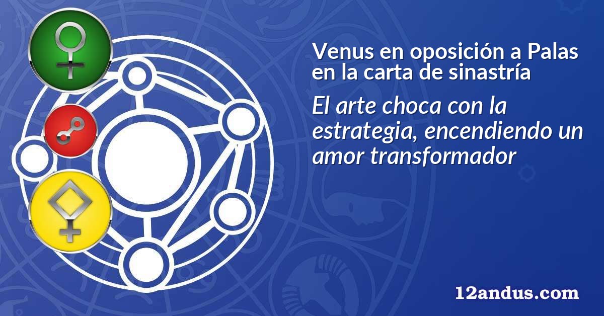Venus en oposición a Palas en la carta de sinastría