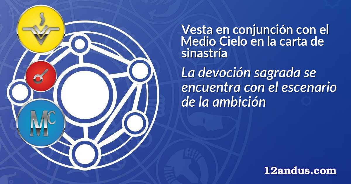 Vesta en conjunción con el Medio Cielo en la carta de sinastría