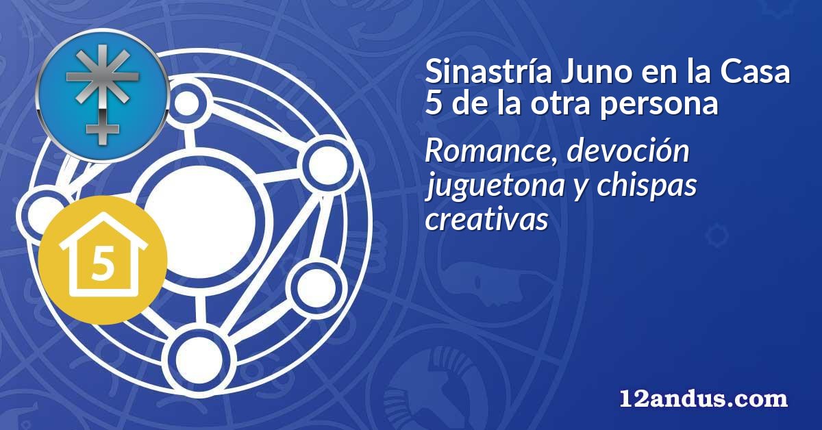 Sinastría Juno en la Casa 5 de la otra persona